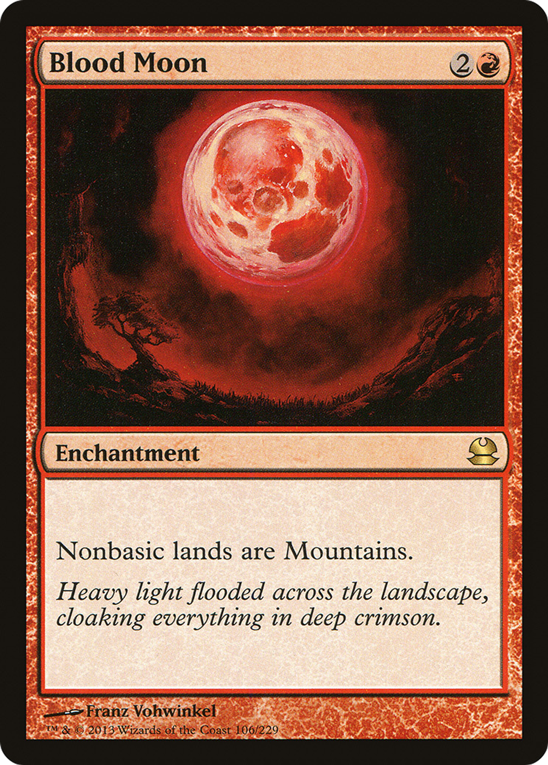 Blood Moon — Modern Masters — Magic: The Gathering