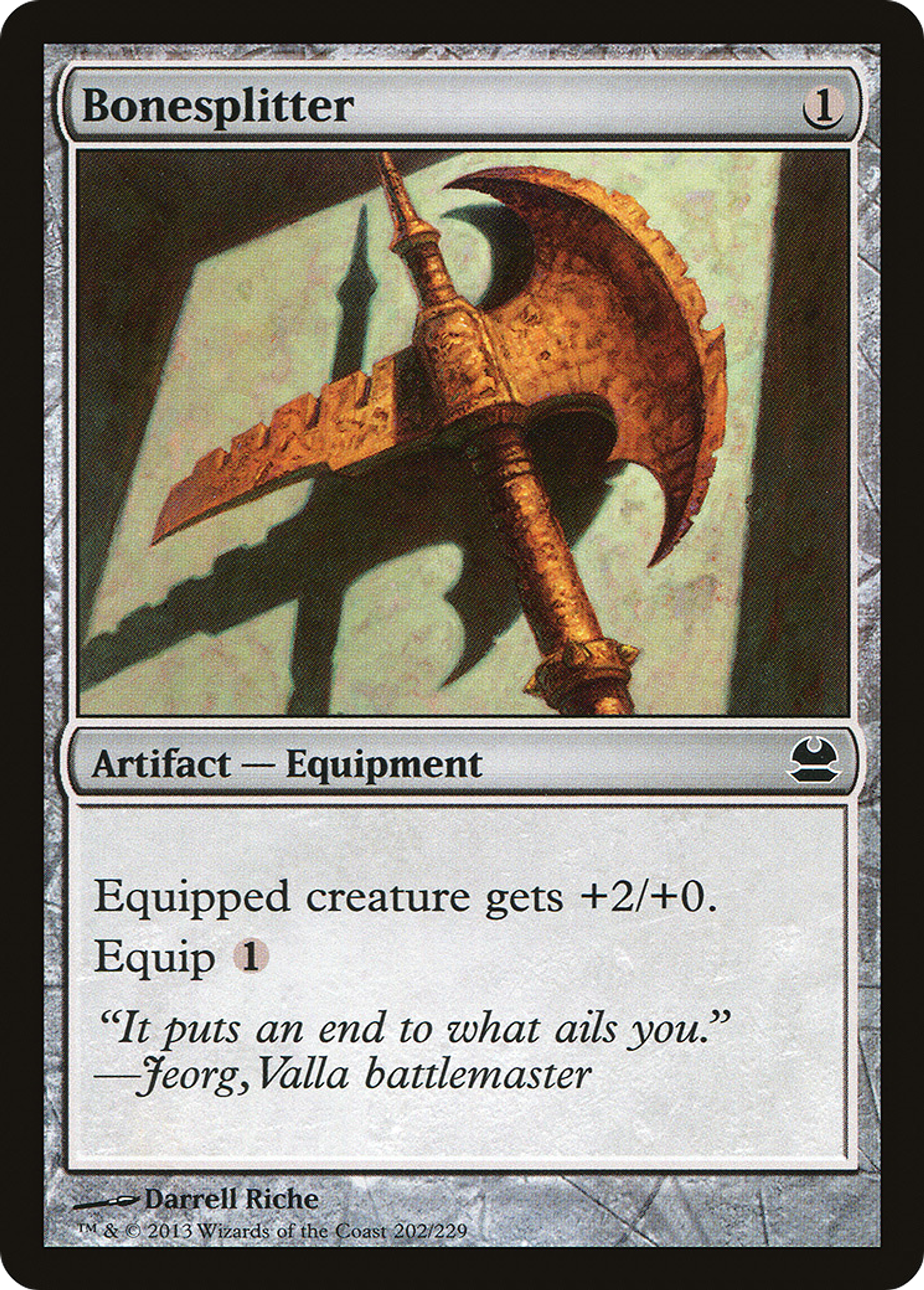 Bonesplitter — Modern Masters — Magic: The Gathering