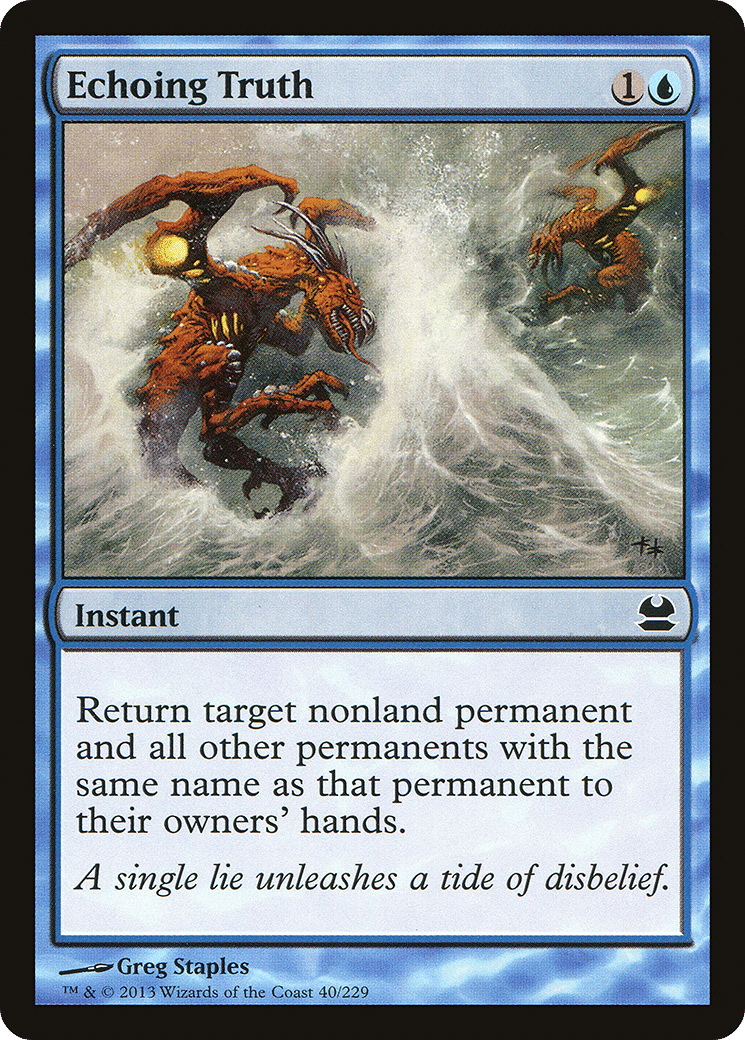 Echoing Truth — Modern Masters — Magic: The Gathering