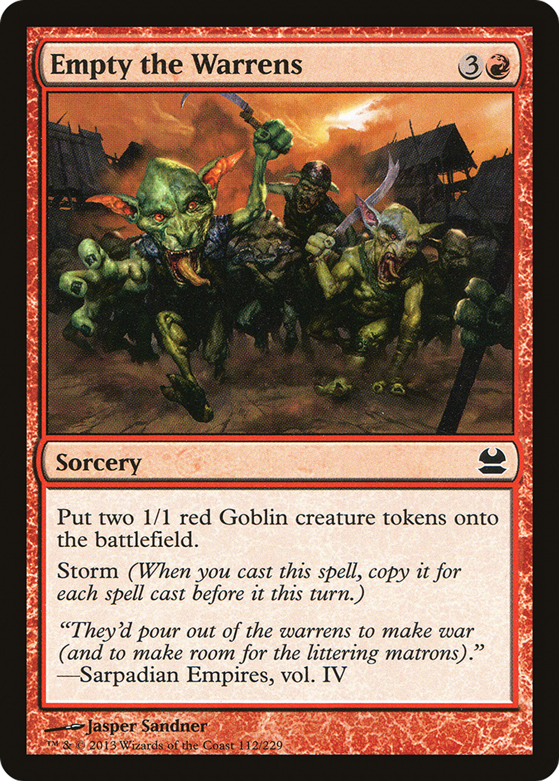 Empty the Warrens — Modern Masters — Magic: The Gathering