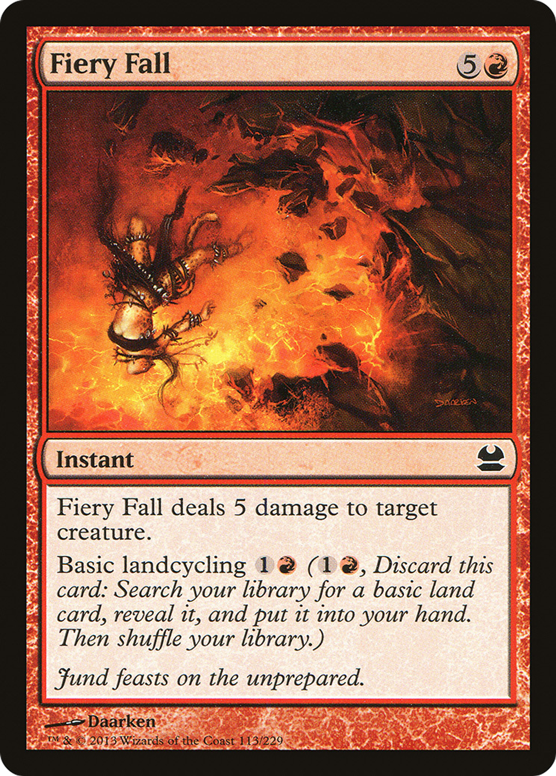 Fiery Fall — Modern Masters — Magic: The Gathering