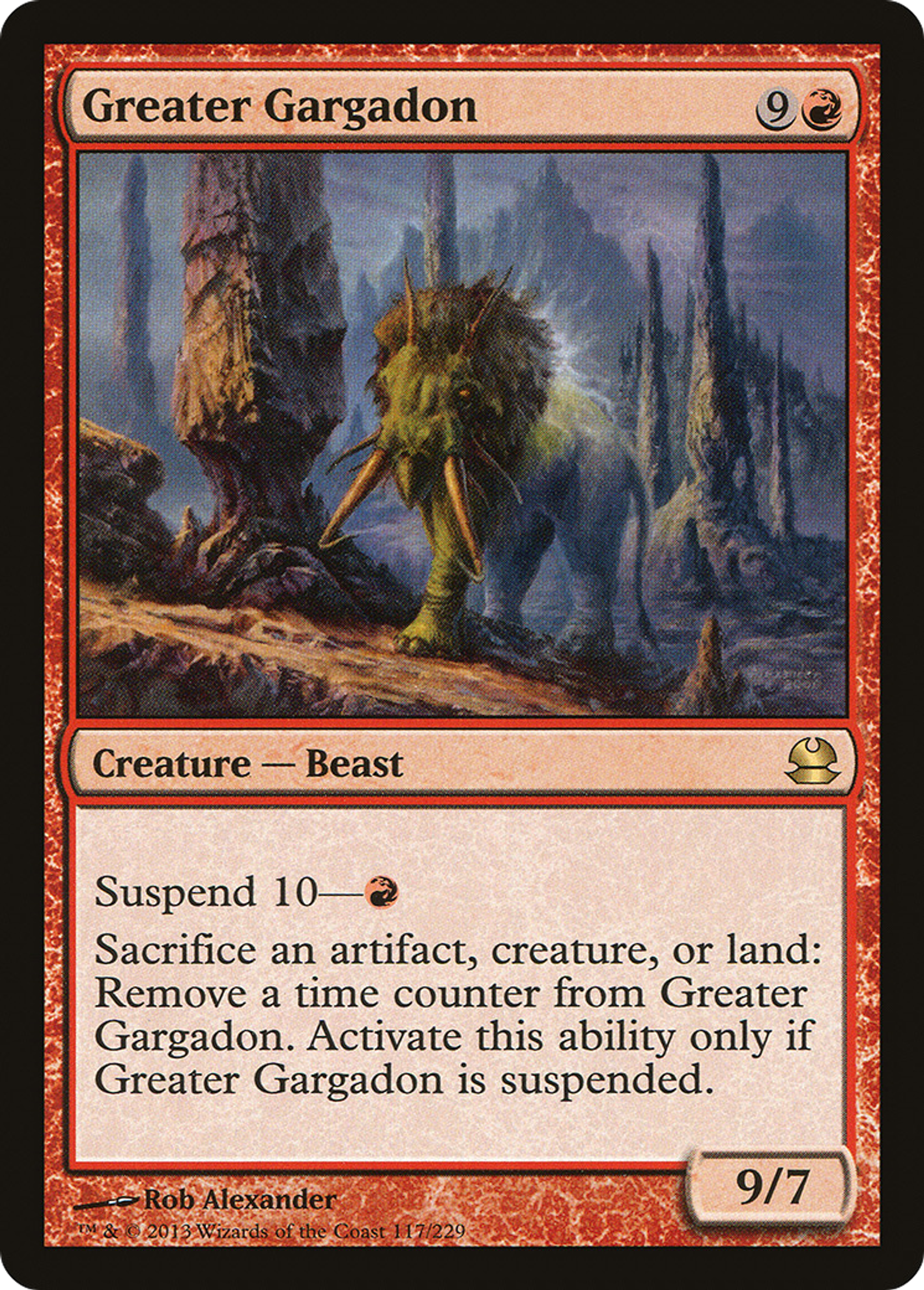 Greater Gargadon — Modern Masters — Magic: The Gathering