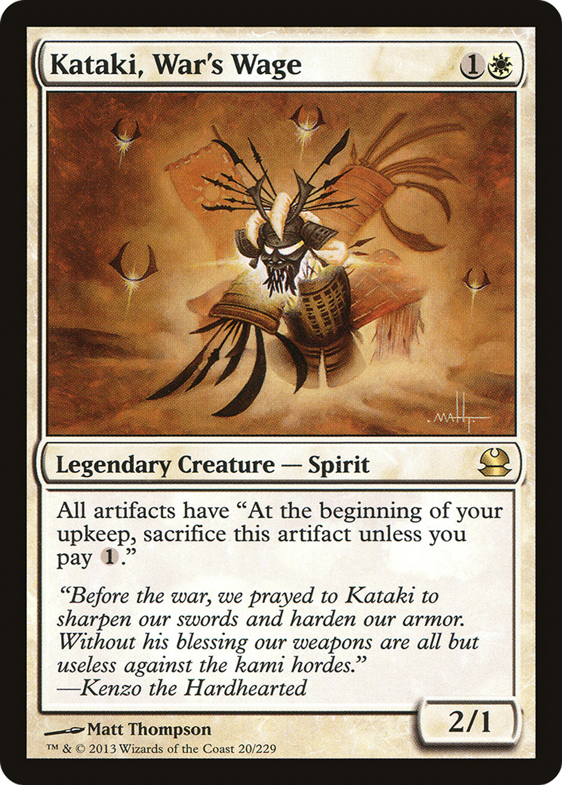 Kataki, War's Wage — Modern Masters — Magic: The Gathering
