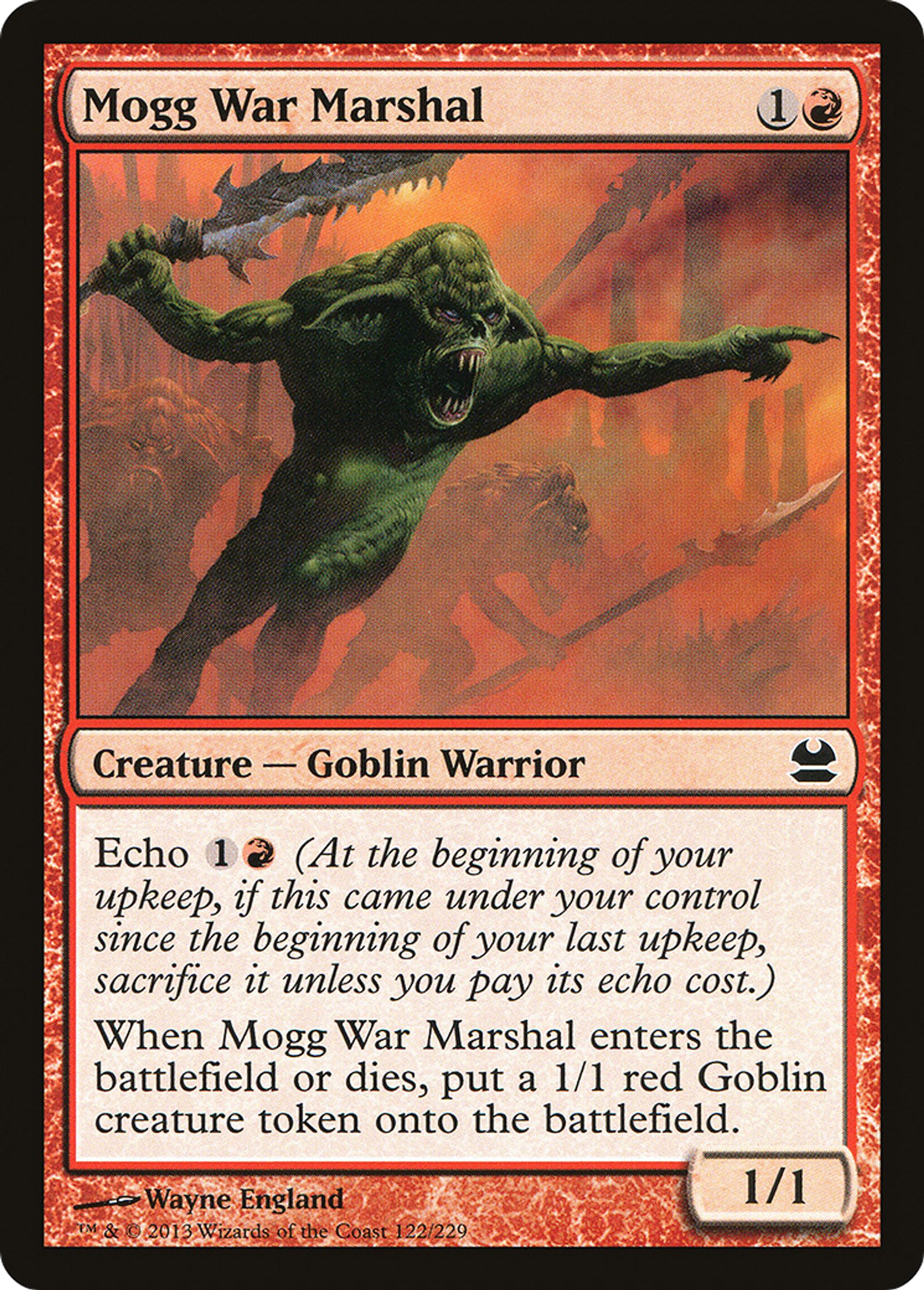 Mogg War Marshal — Modern Masters — Magic: The Gathering