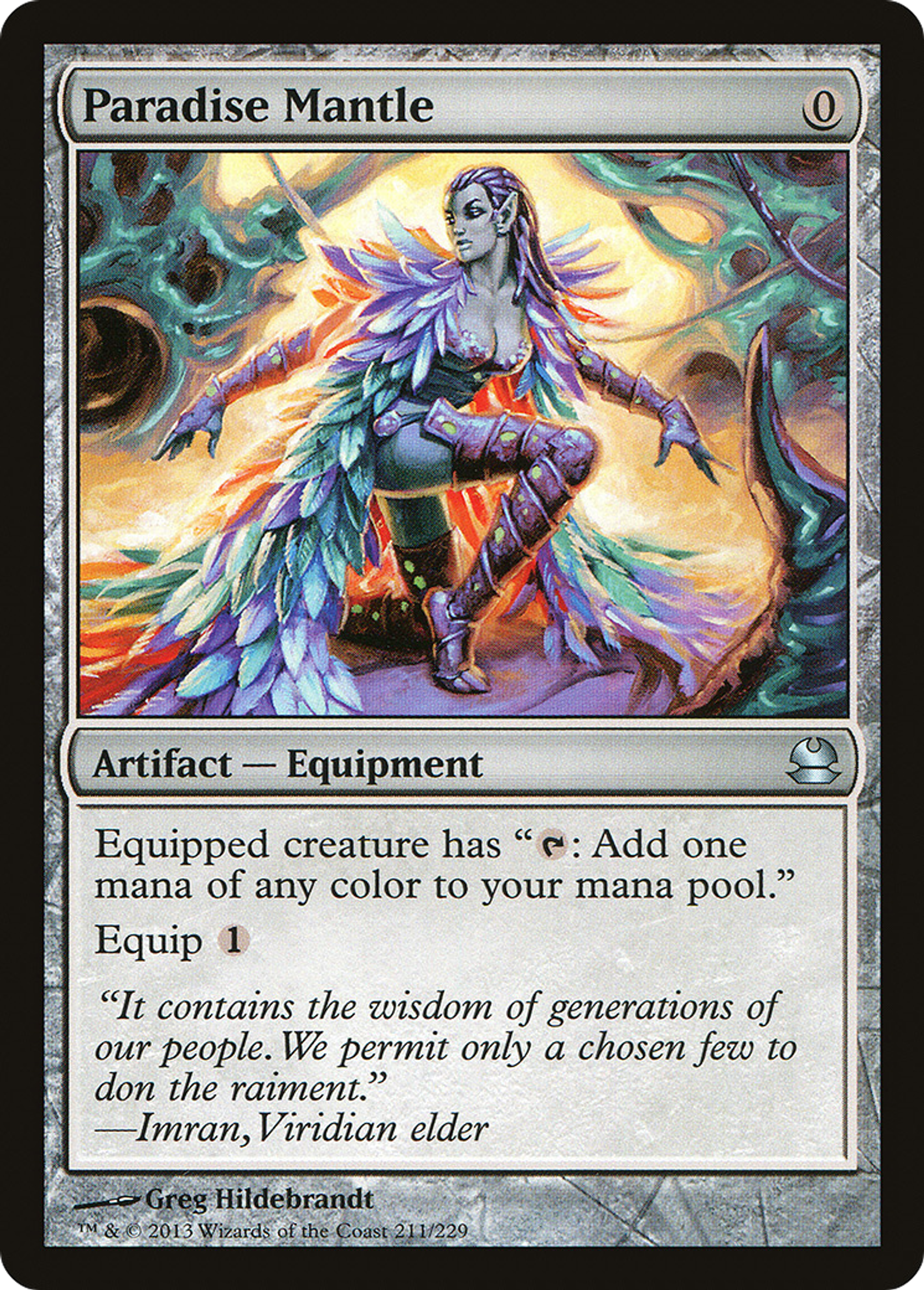 Paradise Mantle — Modern Masters — Magic: The Gathering