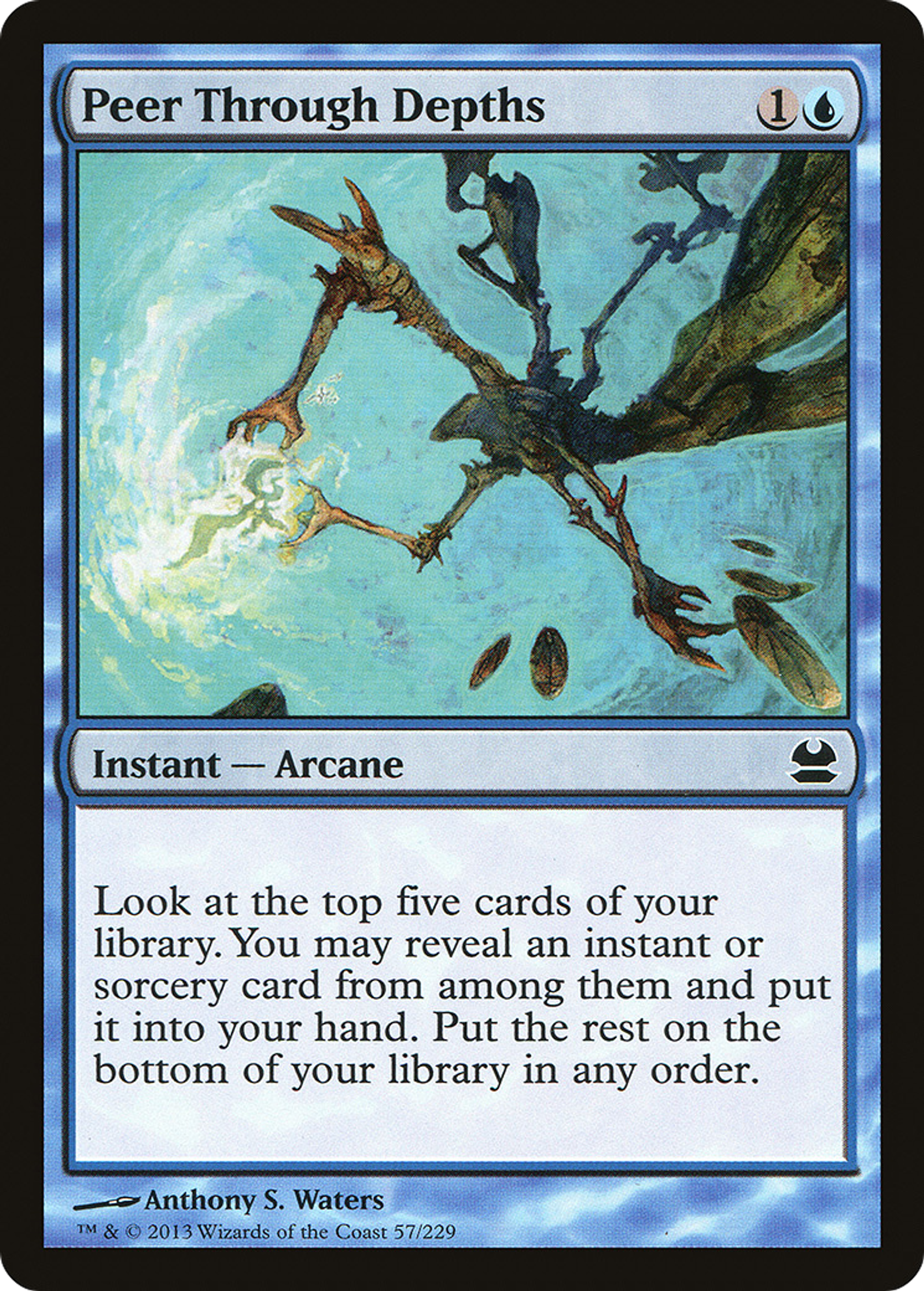 Peer Through Depths — Modern Masters — Magic: The Gathering