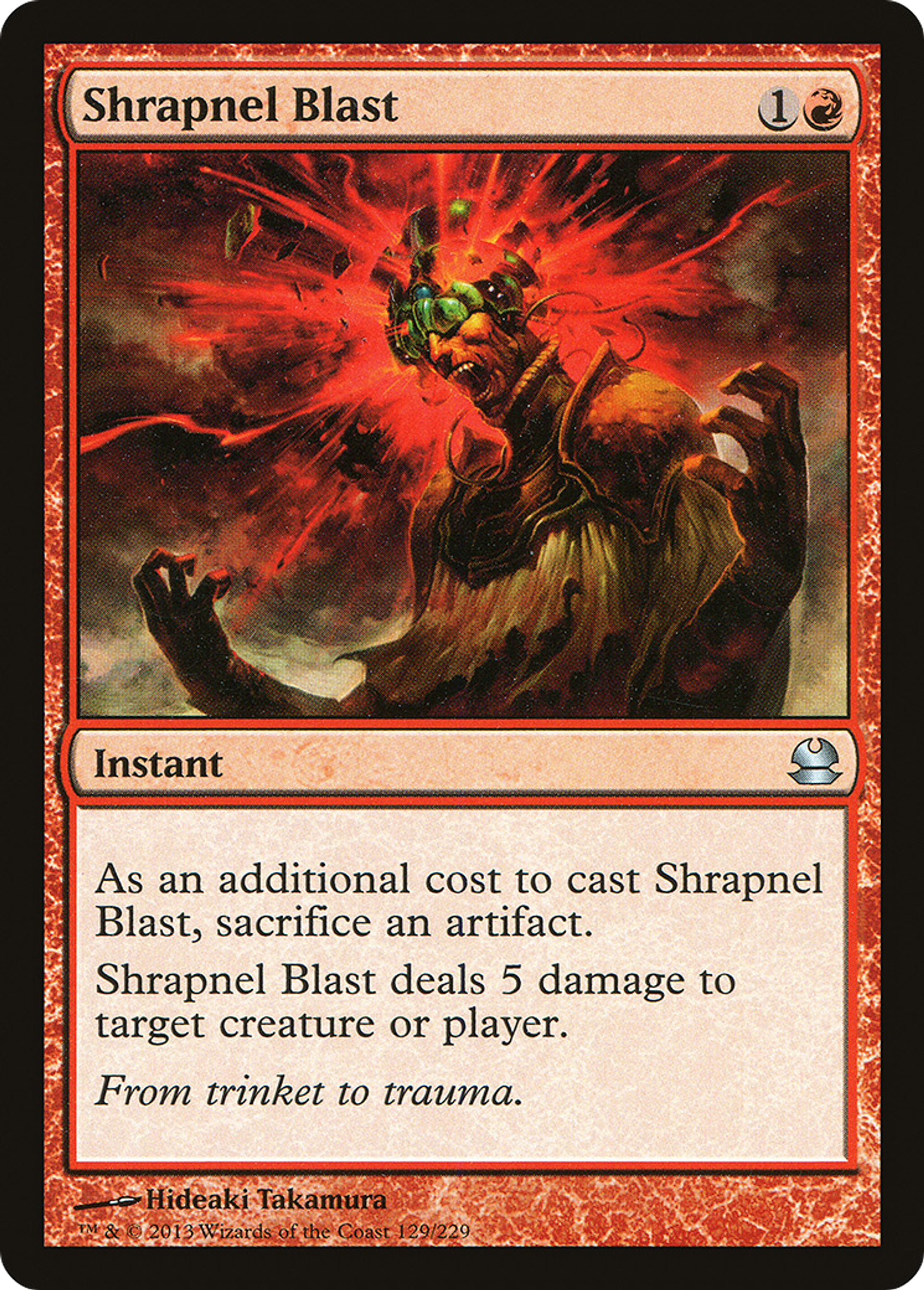 Shrapnel Blast — Modern Masters — Magic: The Gathering