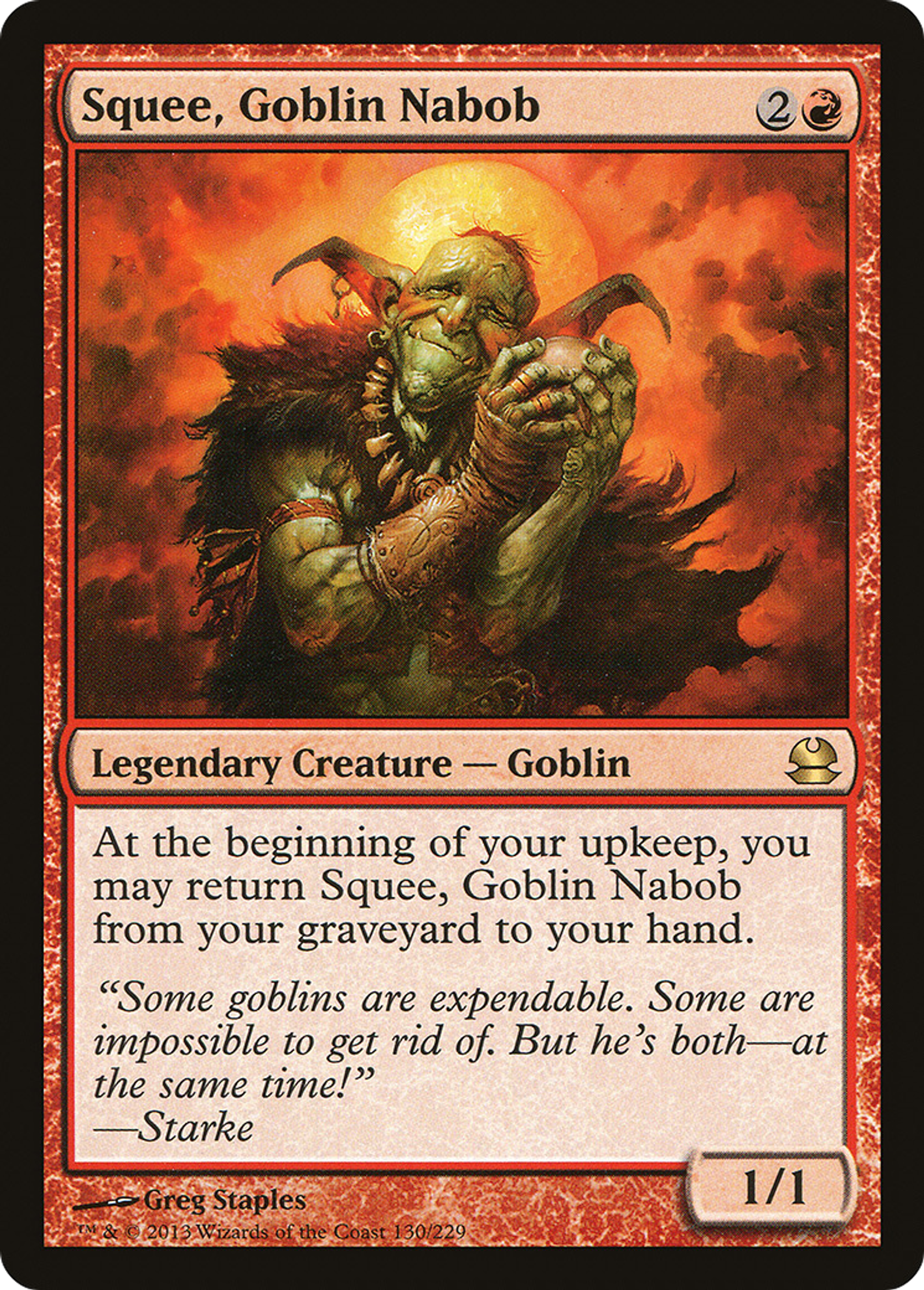 Squee, Goblin Nabob — Modern Masters — Magic: The Gathering