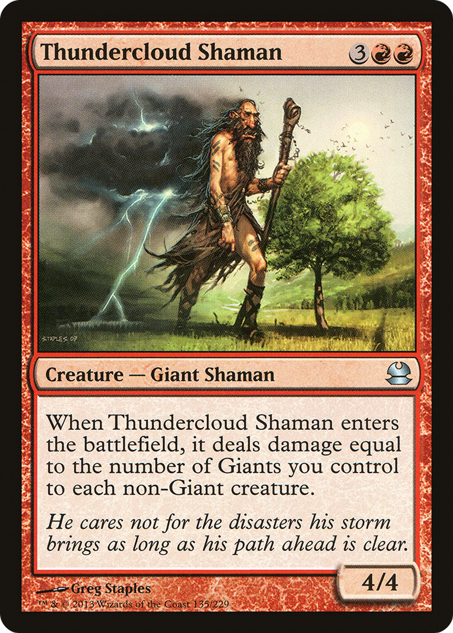 Thundercloud Shaman — Modern Masters — Magic: The Gathering