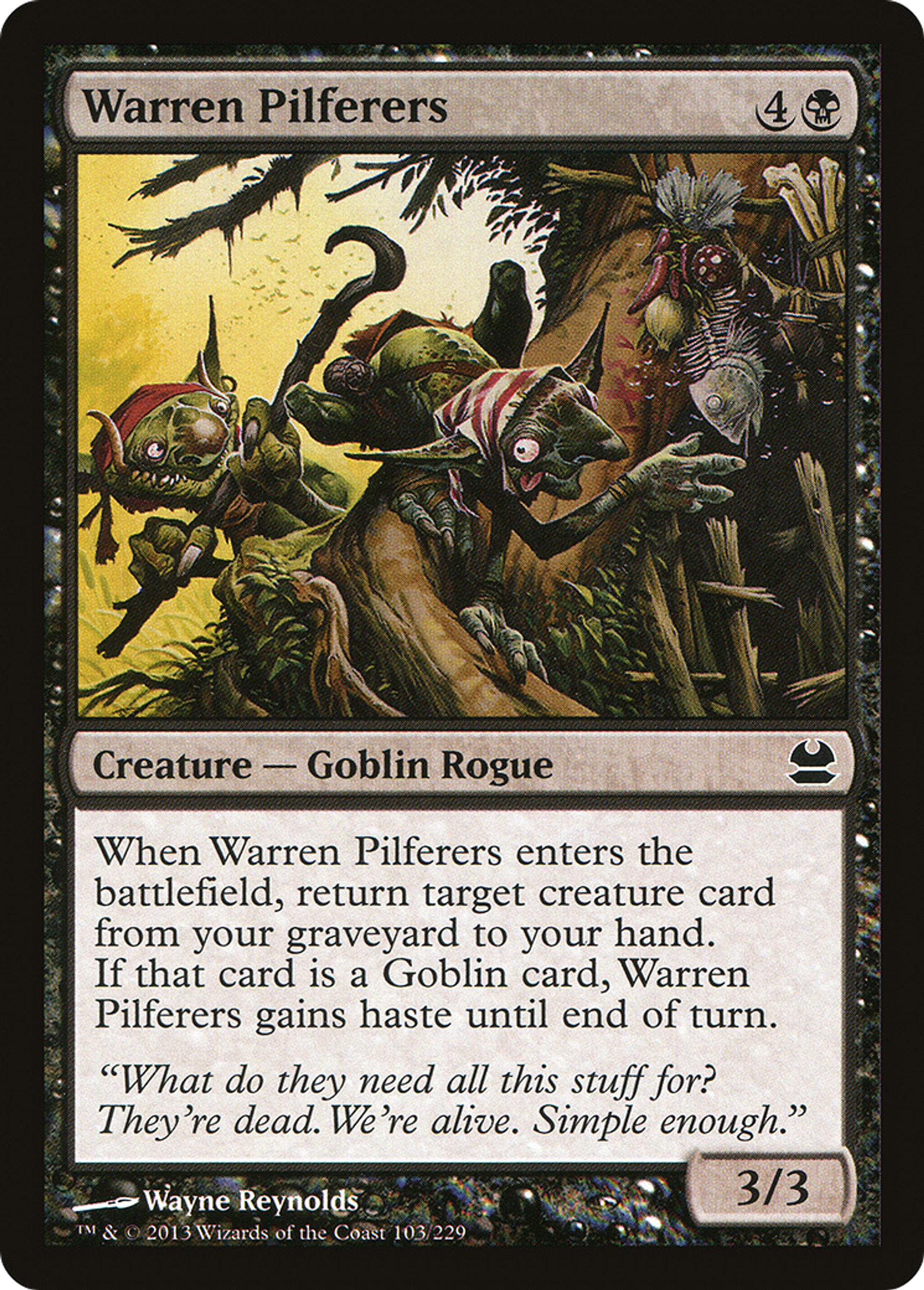 Warren Pilferers — Modern Masters — Magic: The Gathering