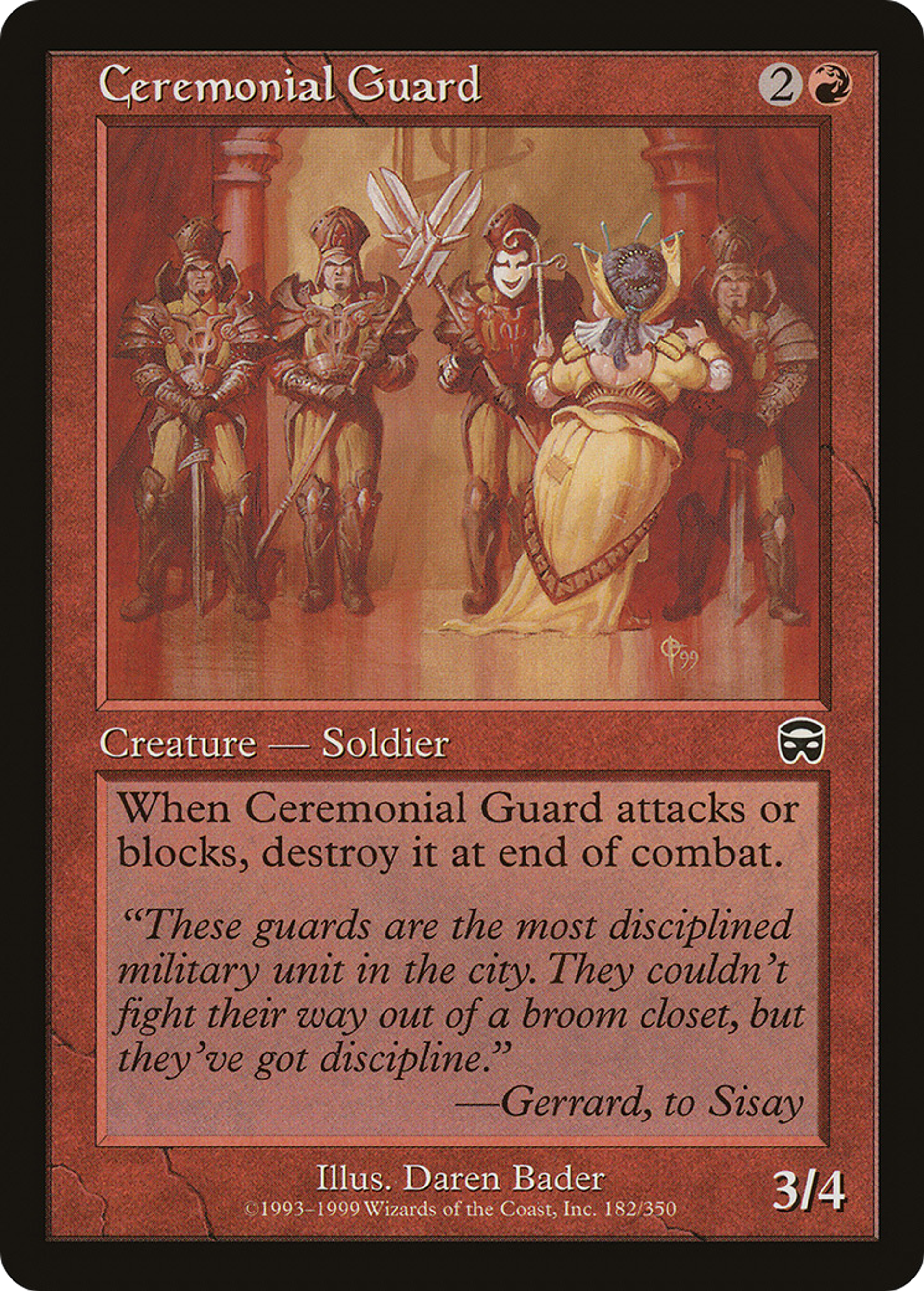 Ceremonial Guard — Mercadian Masques — Magic: The Gathering