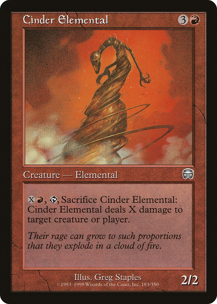 Cinder Elemental — Mercadian Masques — Magic: The Gathering