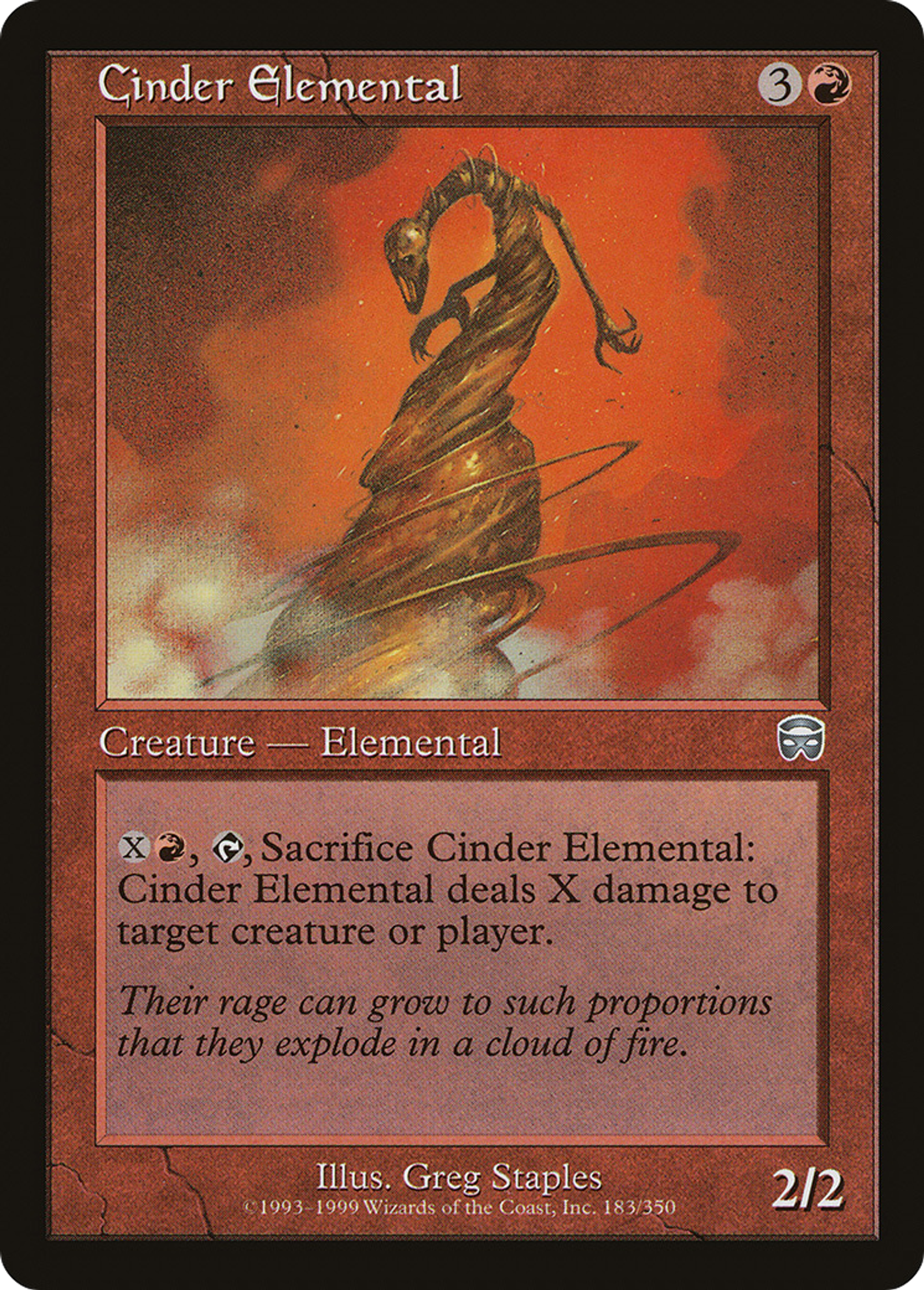 Élémental de scories — Mercadian Masques — Magic: The Gathering