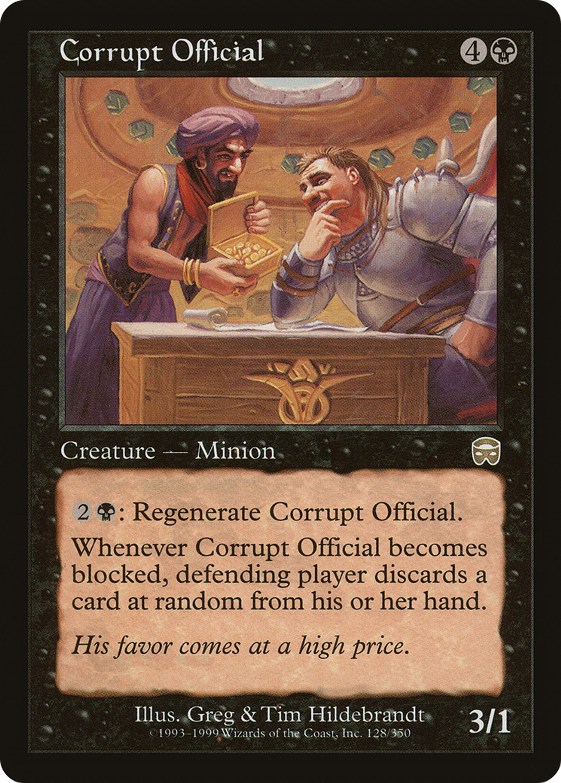 Officiel corrompu — Mercadian Masques — Magic: The Gathering