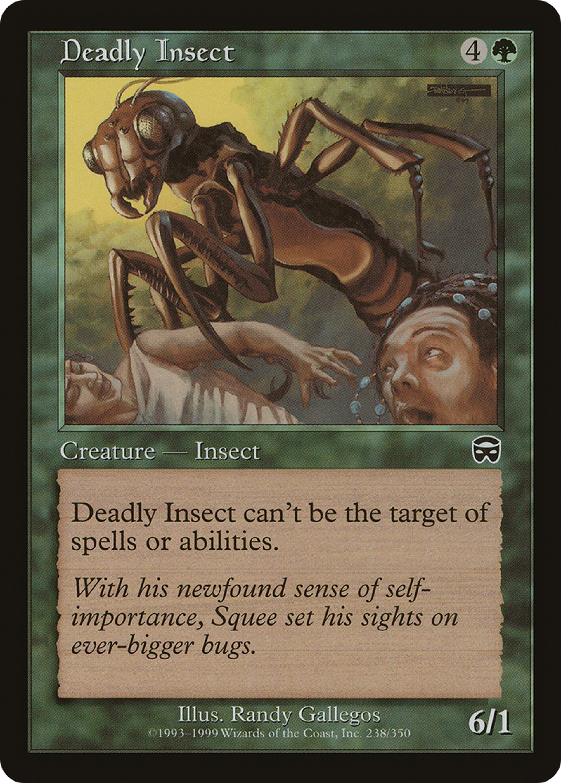 Deadly Insect — Mercadian Masques — Magic: The Gathering