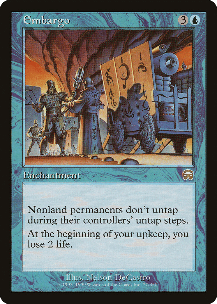 Embargo — Mercadian Masques — Magic: The Gathering