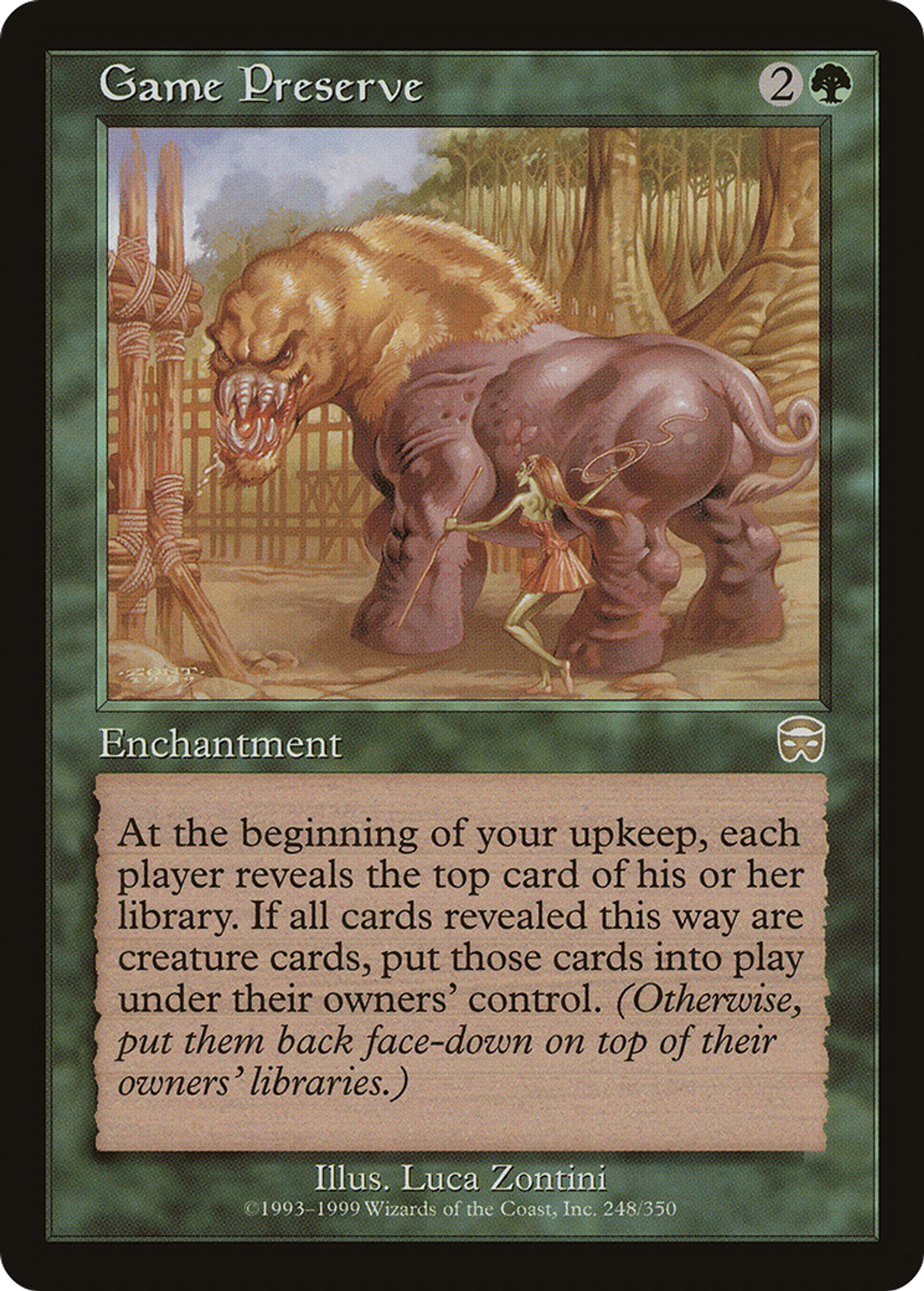 Game Preserve — Mercadian Masques — Magic: The Gathering