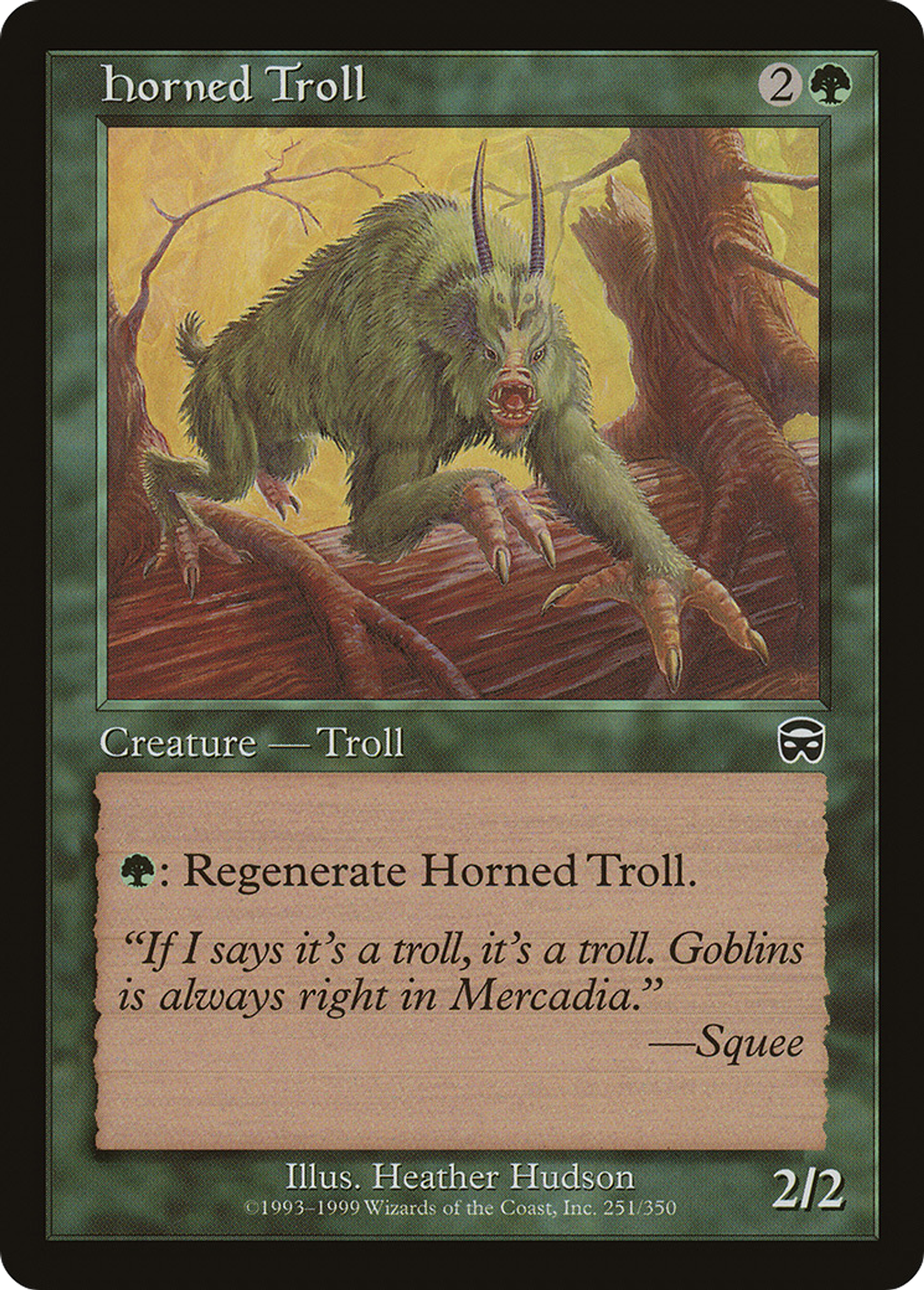 Horned Troll — Mercadian Masques — Magic: The Gathering