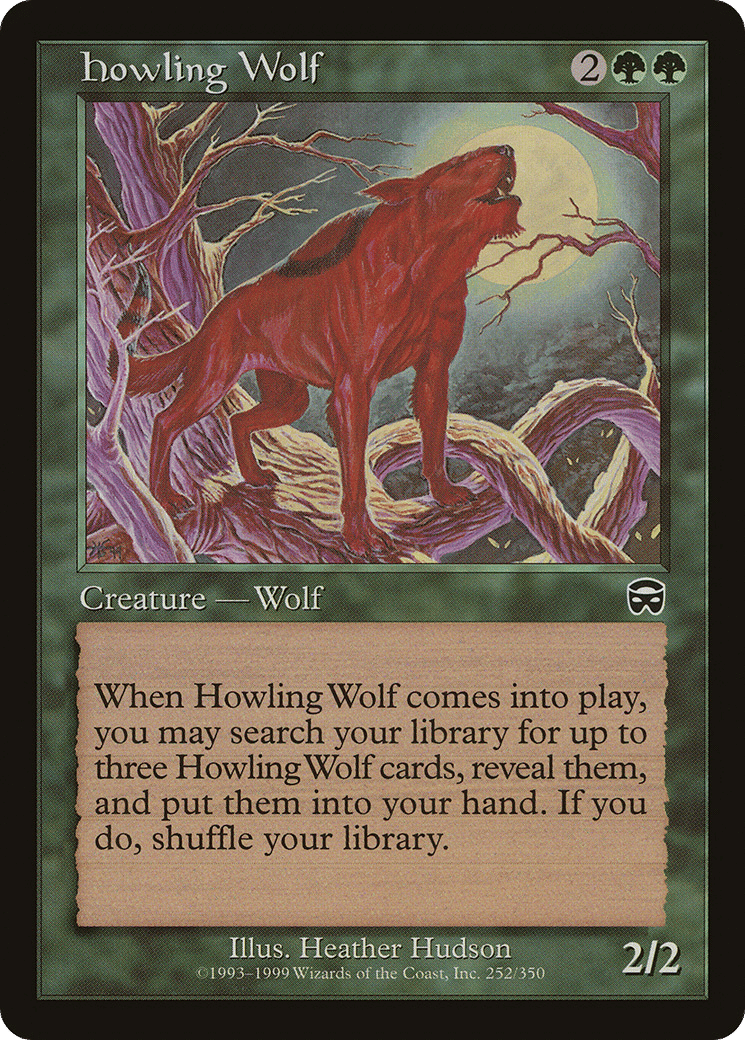 Howling Wolf — Mercadian Masques — Magic: The Gathering