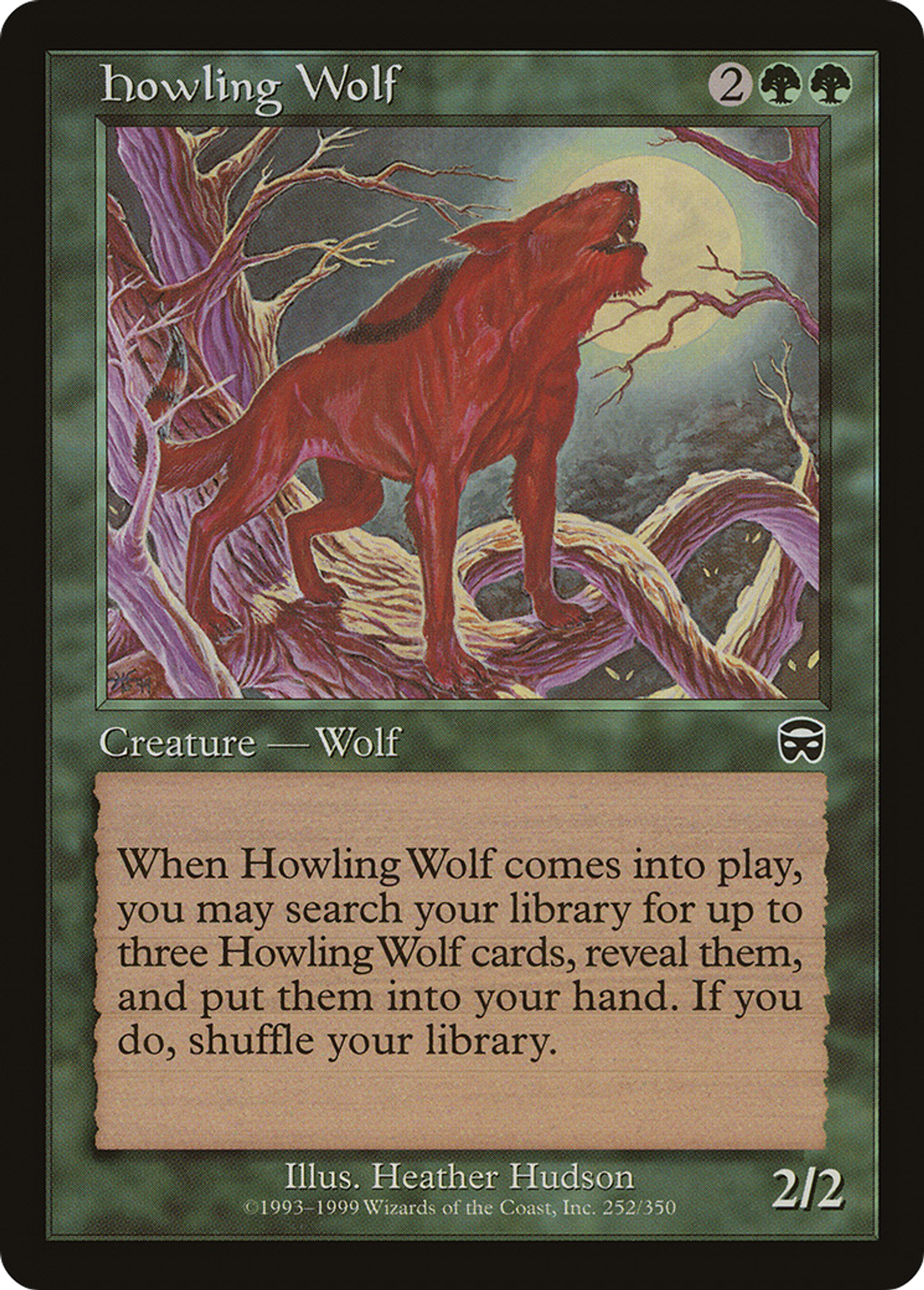 Howling Wolf — Mercadian Masques — Magic: The Gathering
