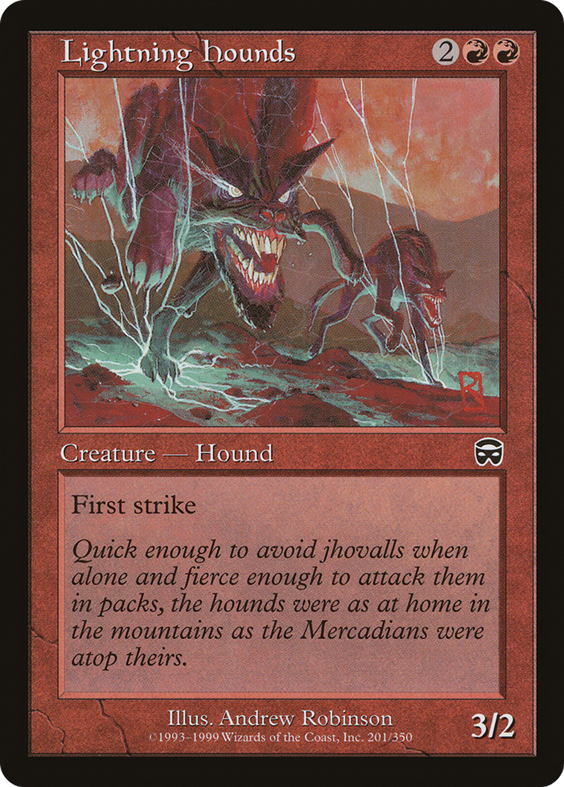Chiens de chasse fulgurants — Mercadian Masques — Magic: The Gathering