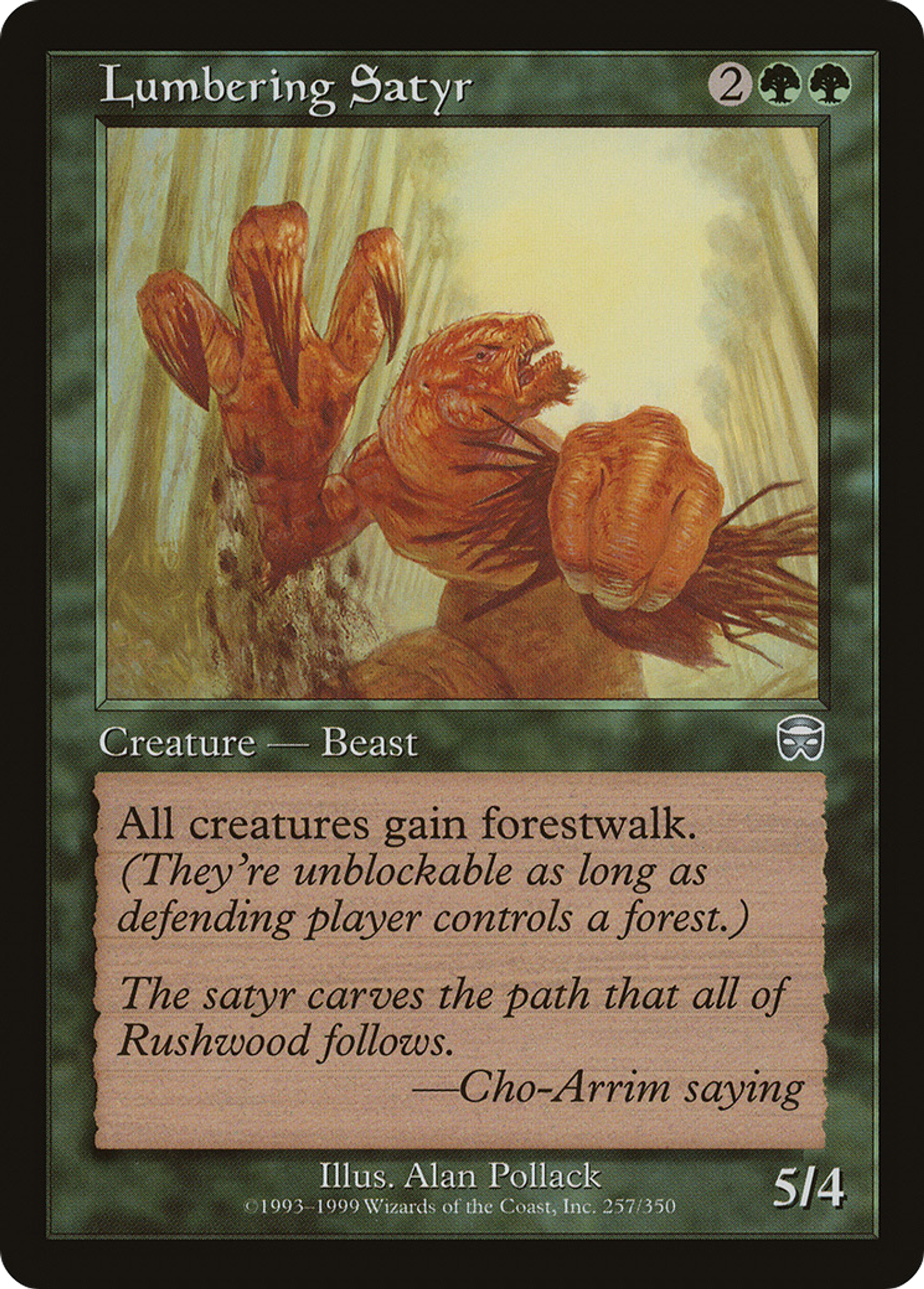 Satyre dévastateur — Mercadian Masques — Magic: The Gathering