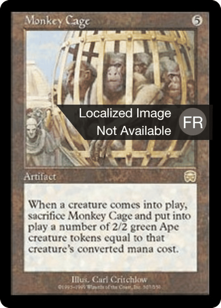 Cage de singes — Mercadian Masques — Magic: The Gathering