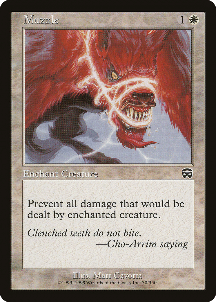 Muzzle — Mercadian Masques — Magic: The Gathering