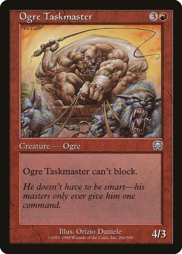 Ogre Taskmaster — Mercadian Masques — Magic: The Gathering