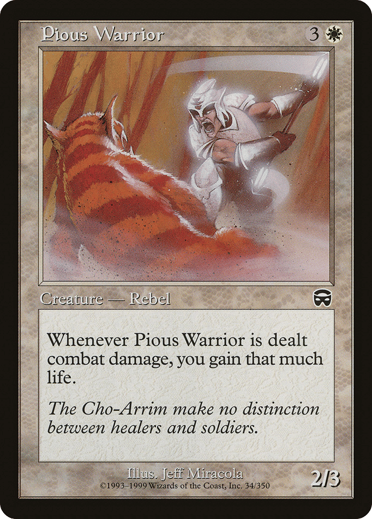 Pious Warrior — Mercadian Masques — Magic: The Gathering