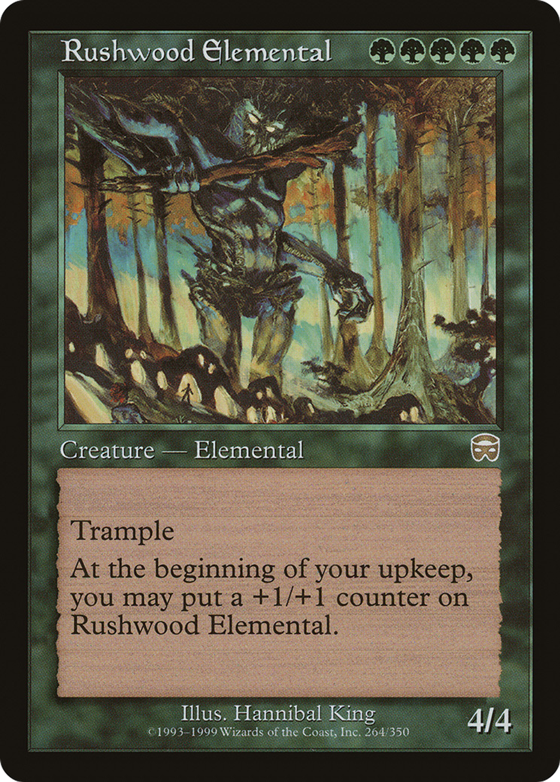 Rushwood Elemental — Mercadian Masques — Magic: The Gathering