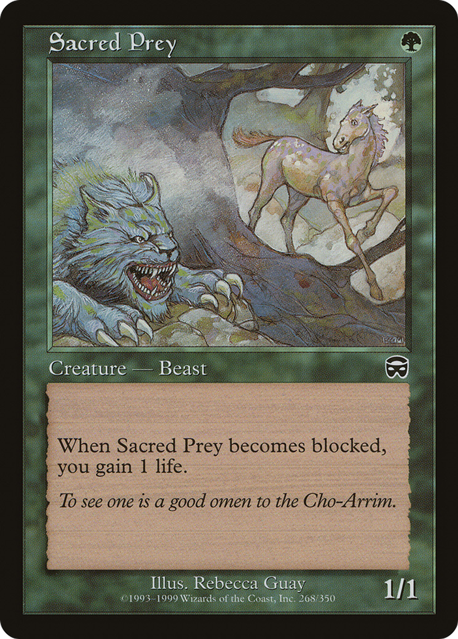 Proie sacrée — Mercadian Masques — Magic: The Gathering