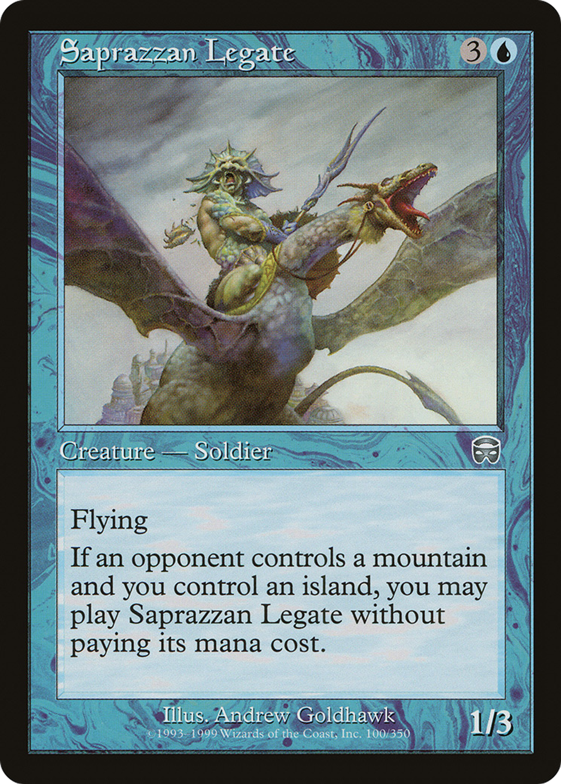 Légât de Saprazzo — Mercadian Masques — Magic: The Gathering