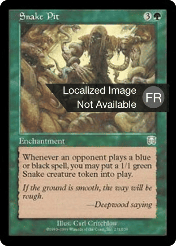 Fosse aux serpents — Mercadian Masques — Magic: The Gathering