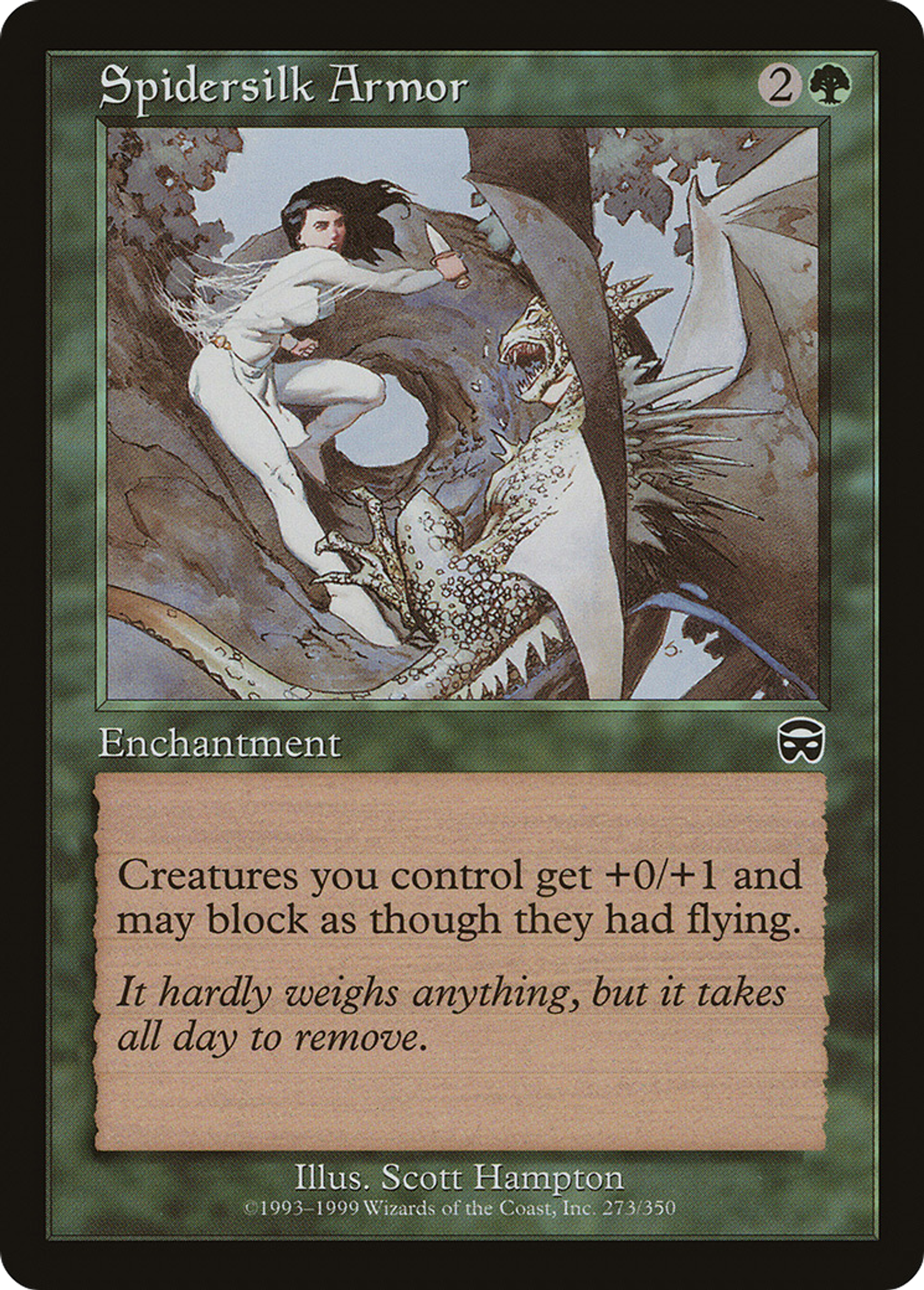 Armure en toile d'araignée — Mercadian Masques — Magic: The Gathering