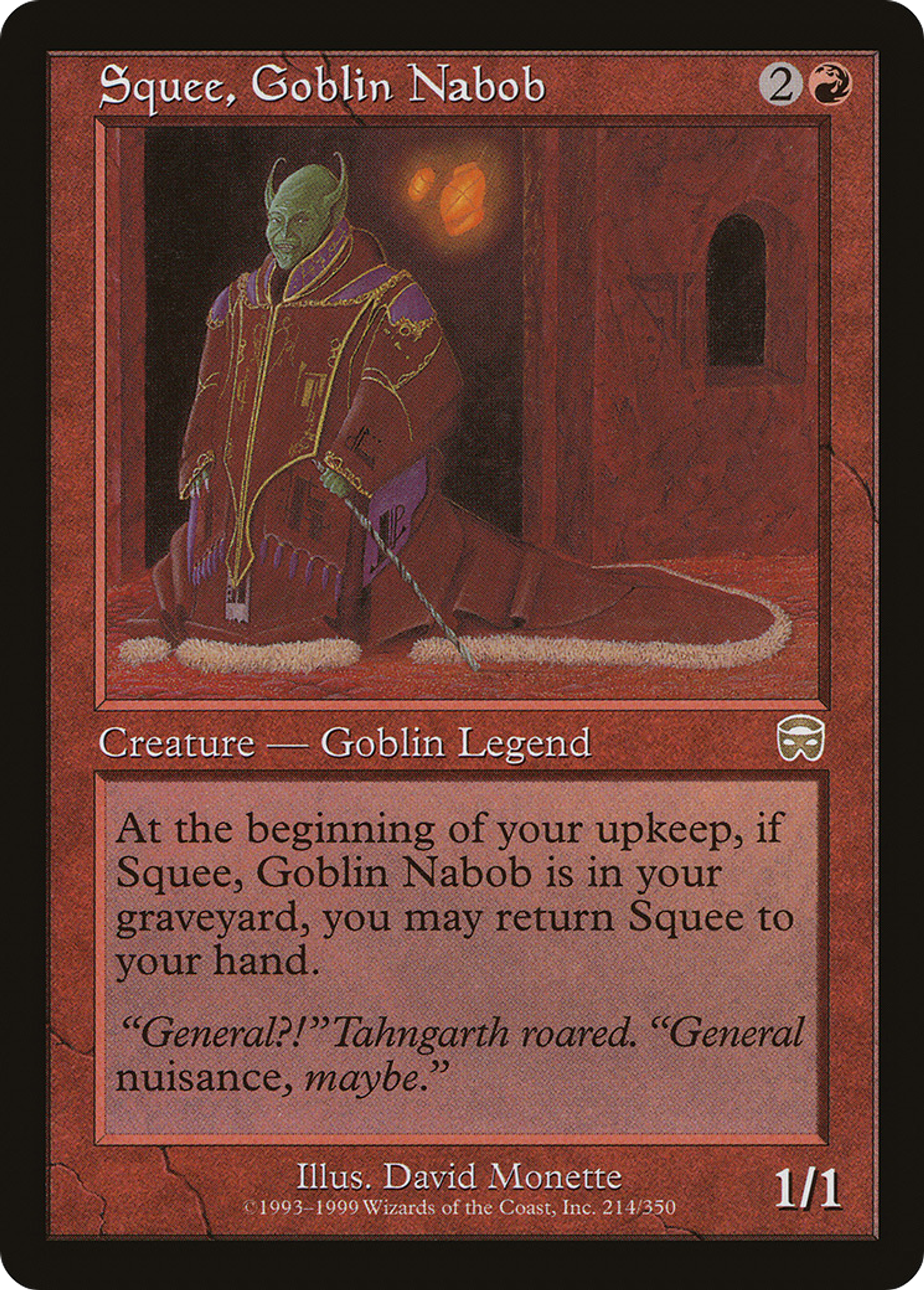 Squee, Goblin Nabob — Mercadian Masques — Magic: The Gathering