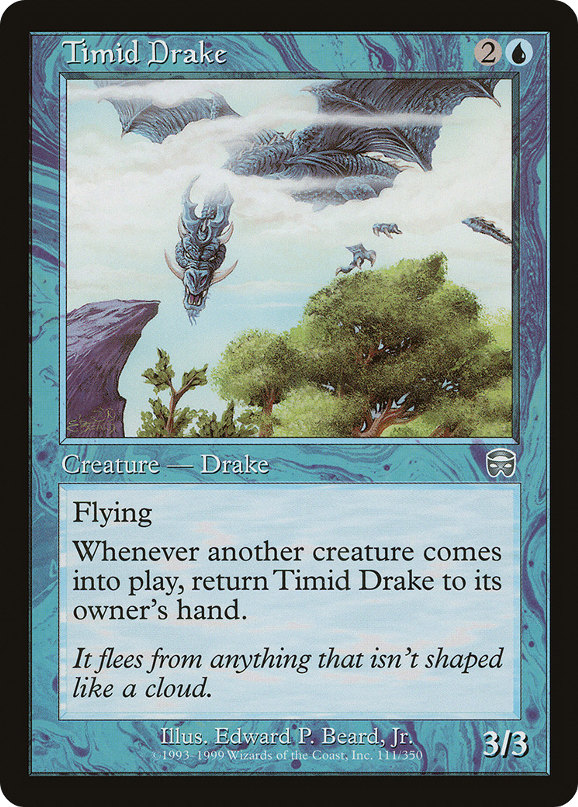Drakôn fuyard — Mercadian Masques — Magic: The Gathering