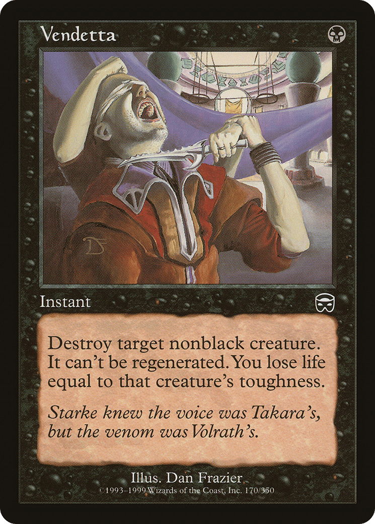 Vendetta — Mercadian Masques — Magic: The Gathering