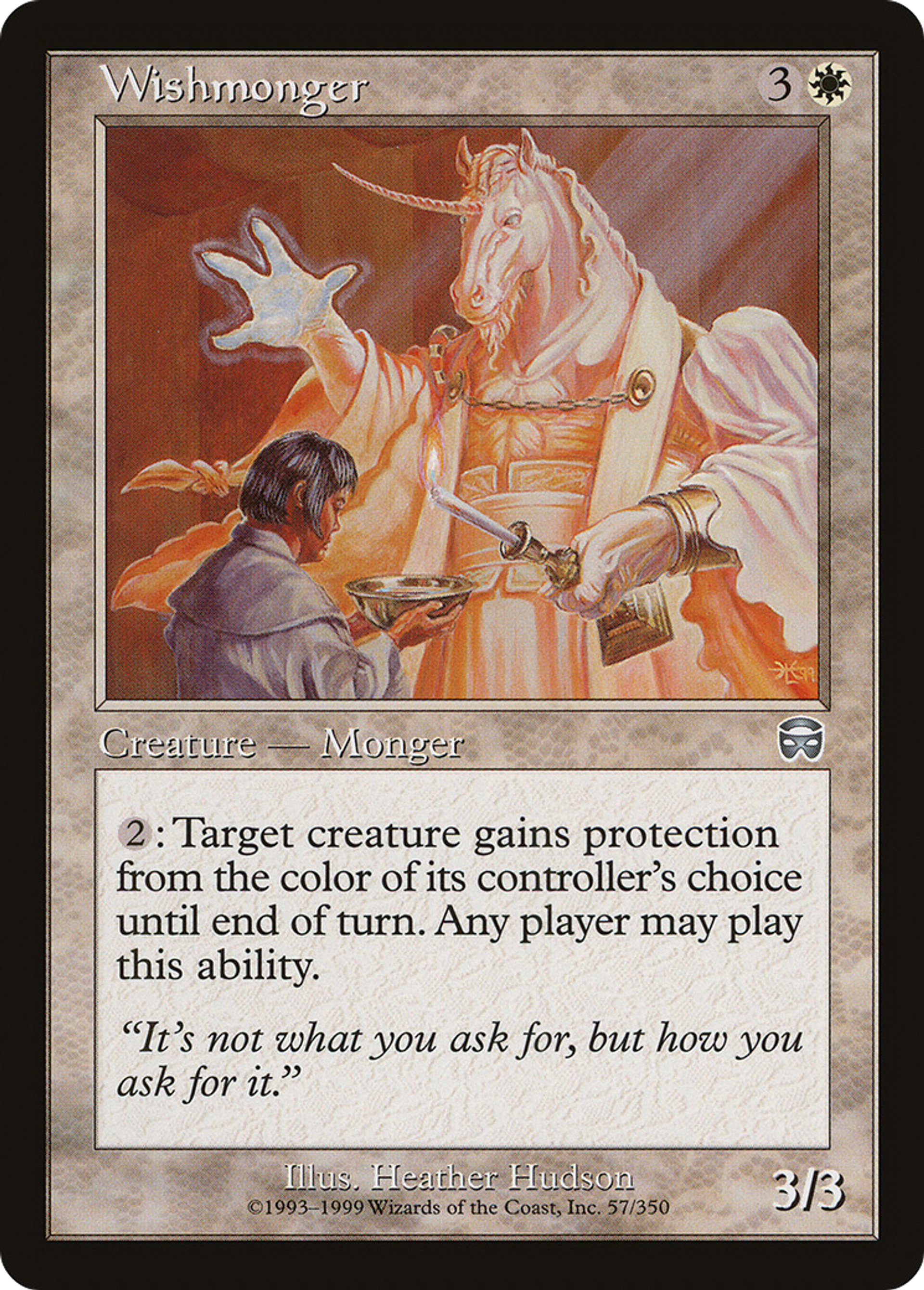Wishmonger — Mercadian Masques — Magic: The Gathering