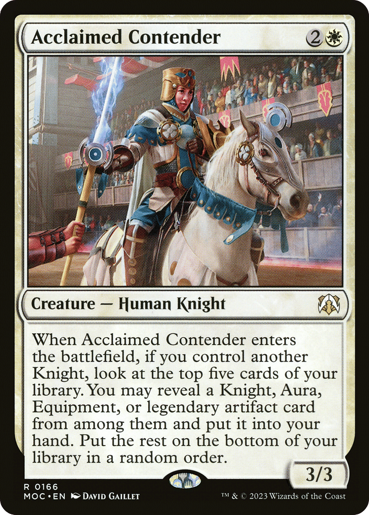 Acclaimed Contender — March of the Machine Commander — Magic: The Gathering