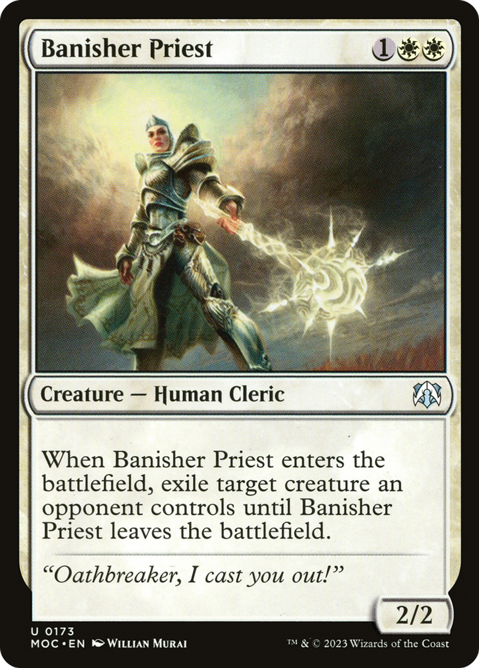 Prêtresse bannisseuse — March of the Machine Commander — Magic: The Gathering