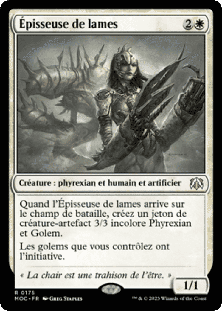 Épisseuse de lames — March of the Machine Commander — Magic: The Gathering