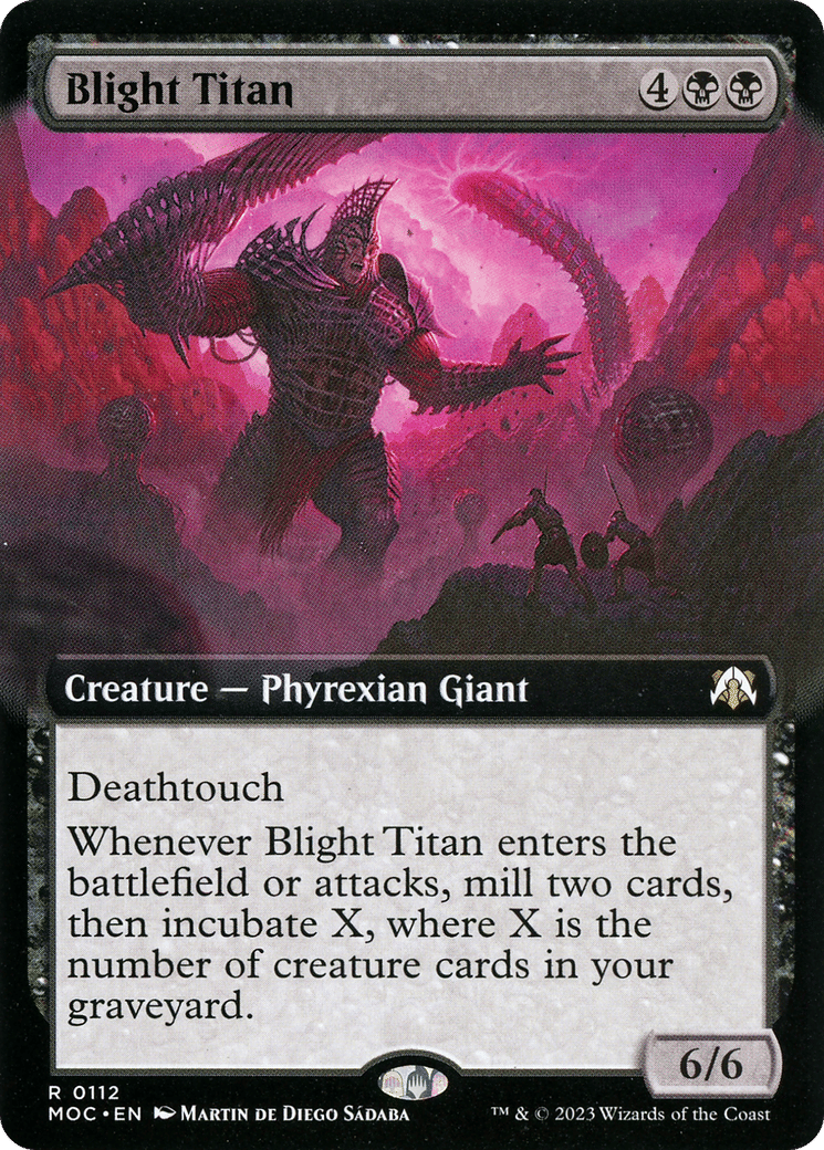 Blight Titan — March of the Machine Commander — Magic: The Gathering