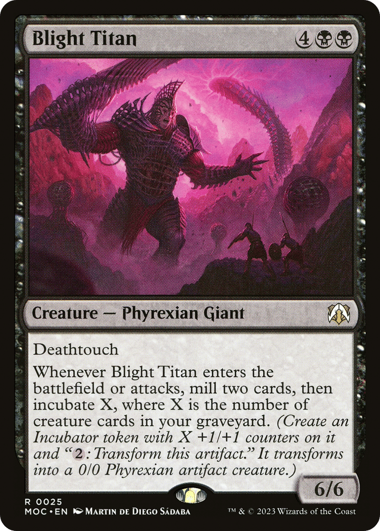 Blight Titan — March of the Machine Commander — Magic: The Gathering