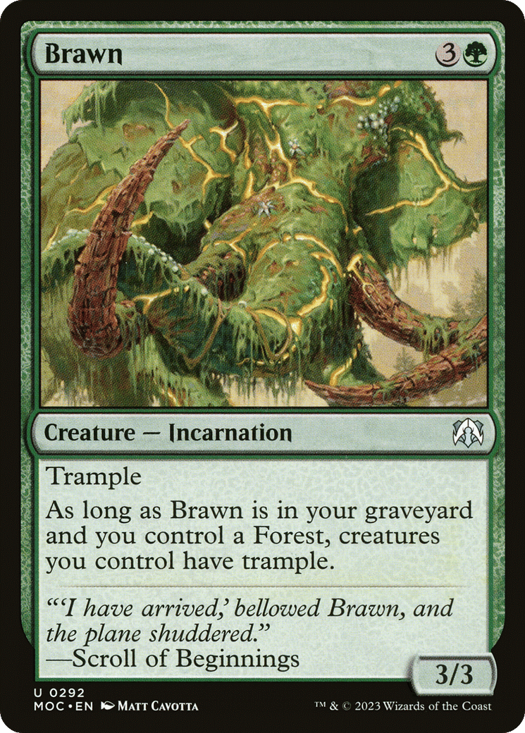 Brawn — March of the Machine Commander — Magic: The Gathering