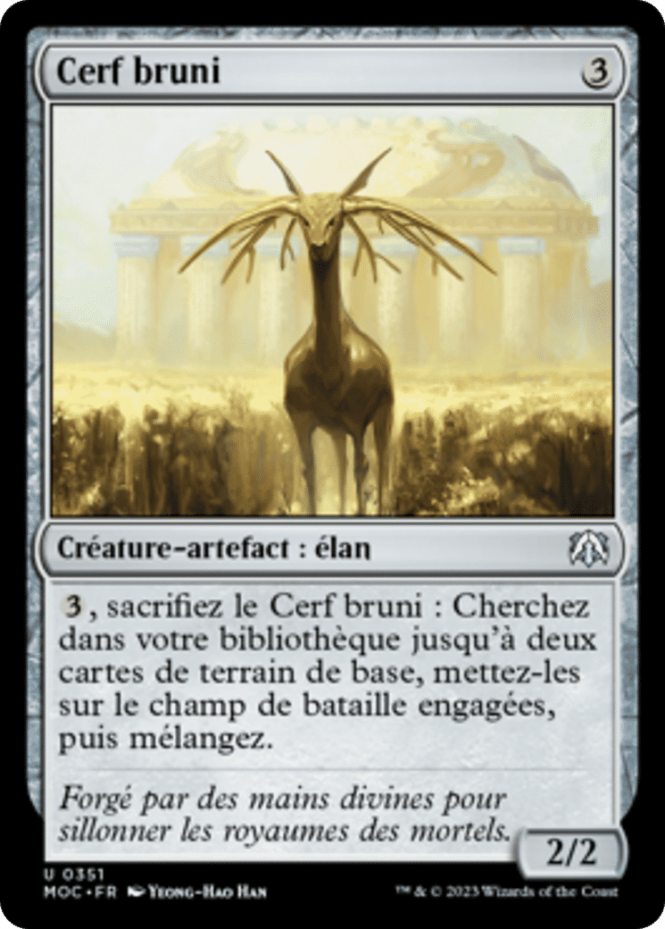 Cerf bruni — March of the Machine Commander — Magic: The Gathering
