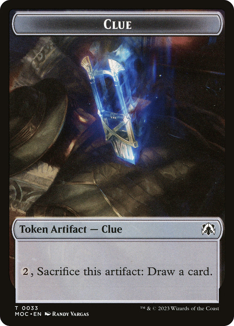 Clue — March of the Machine Commander — Magic: The Gathering