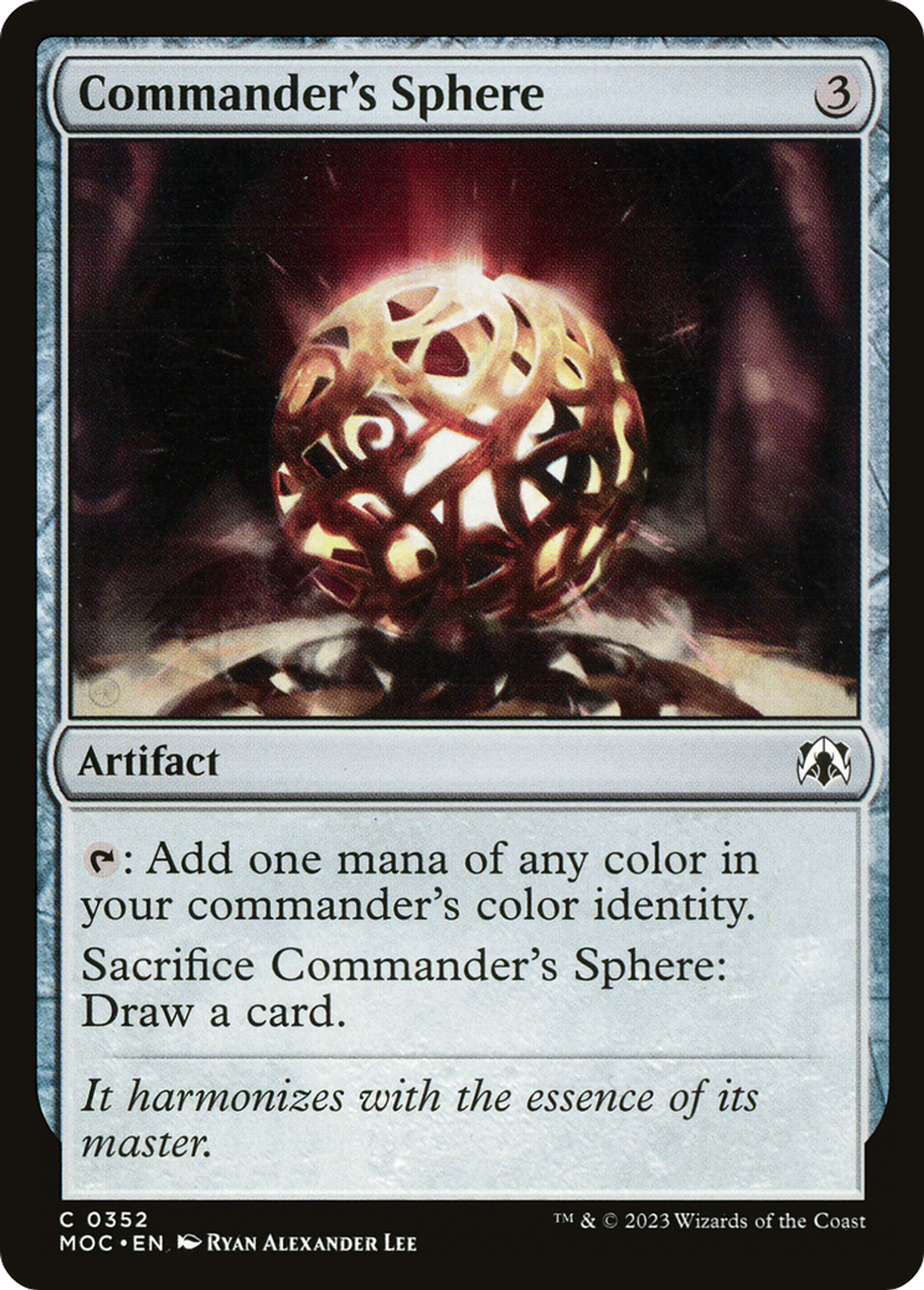 Sphère du commandant — March of the Machine Commander — Magic: The Gathering