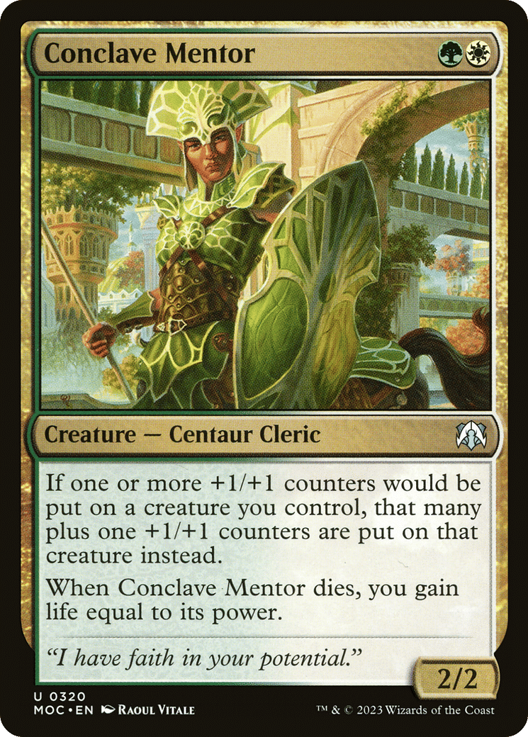 Conclave Mentor — March of the Machine Commander — Magic: The Gathering