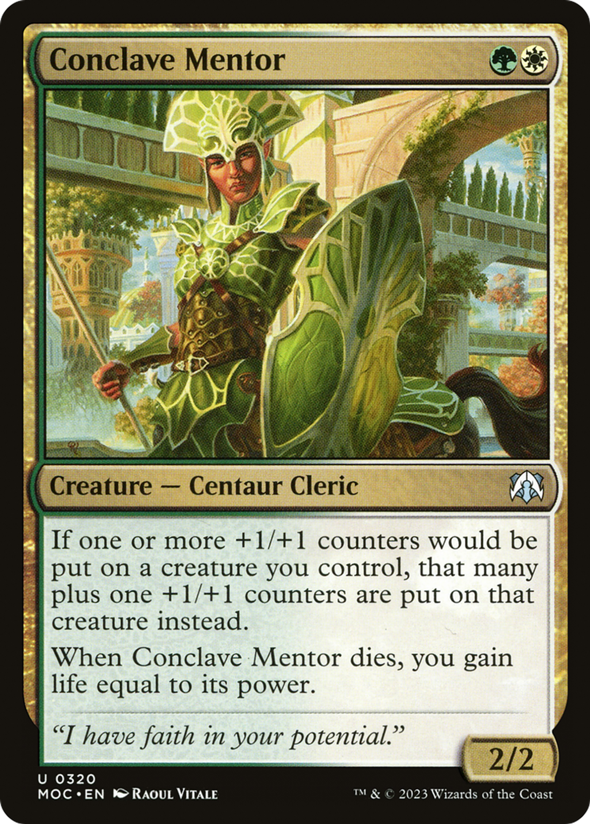 Mentor du Conclave — March of the Machine Commander — Magic: The Gathering